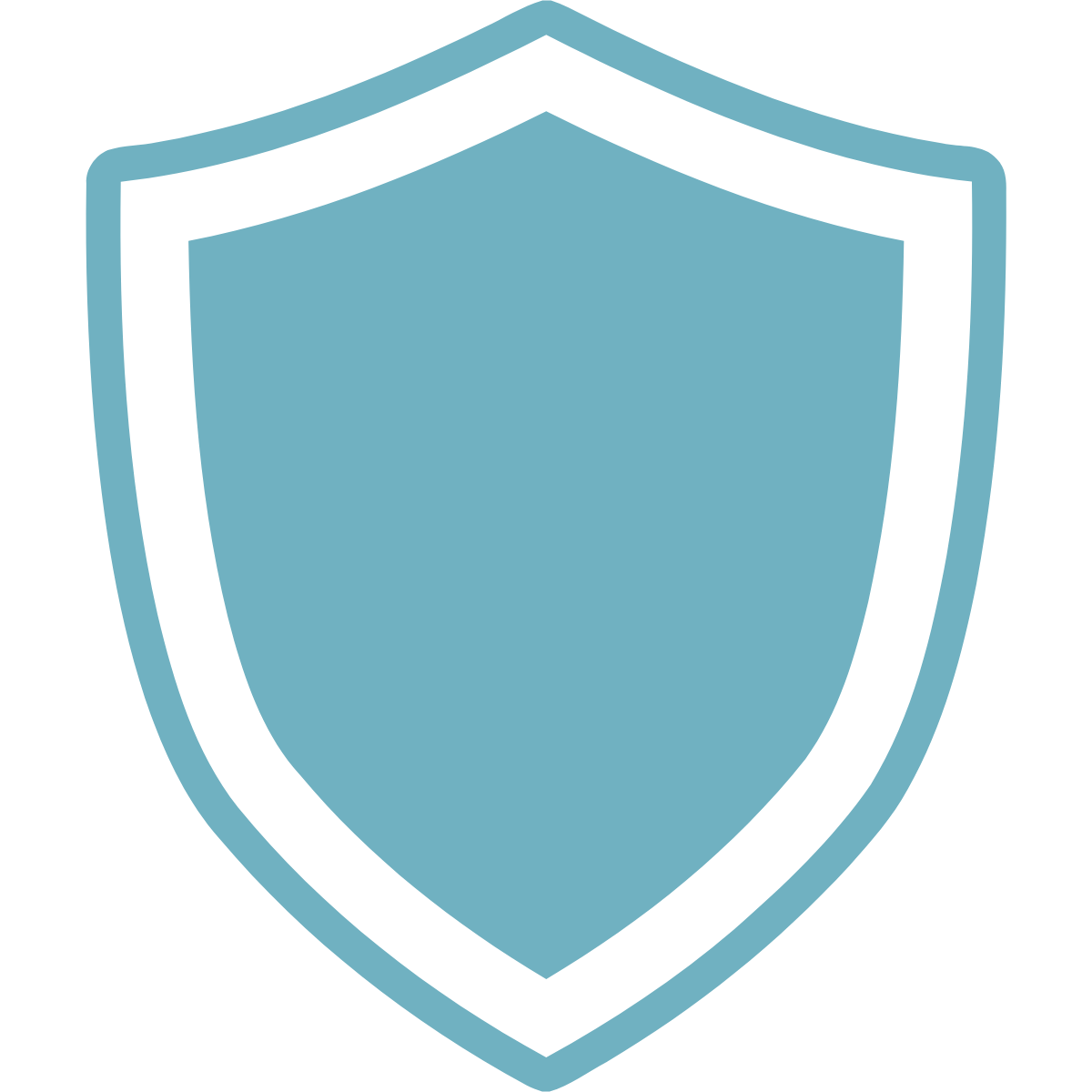 Polycarbonate shell protection icon