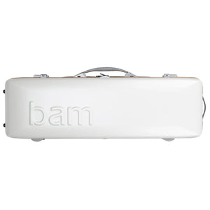 Bam Graffiti Hightech Oblong Violin Case White/Orange