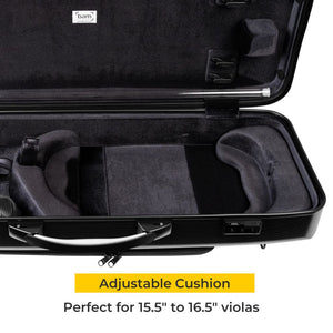 Bam Hightech Oblong Viola Case Adjustable Neck Cushion