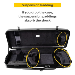 Bam Hightech Oblong Viola Case Suspension Padding