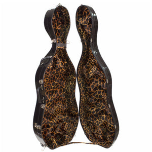 Bobelock 2000 Fiberglass Cello Case Black/Cheetah