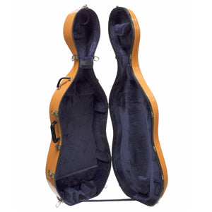 Bobelock 2000 Fiberglass Cello Case Orange/Blue