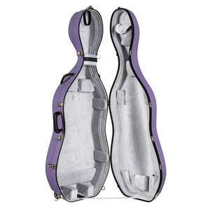 Bobelock 2000 Fiberglass Cello Case Purple/Grey