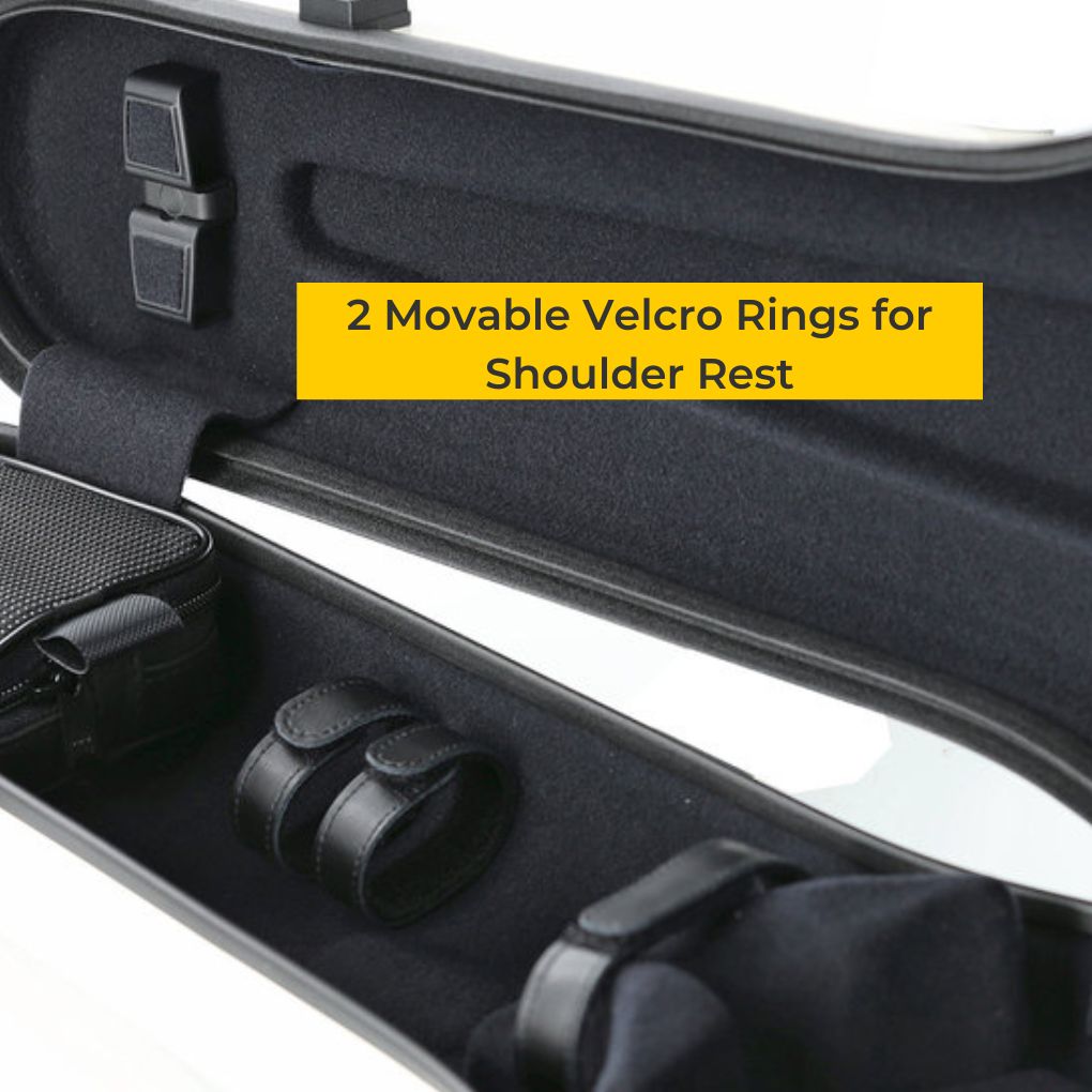 Gewa Air 1.7 Violin Case Velcro Rings For Shoulder Rest