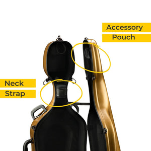 J.W. Eastman CACL18P Fiberglass Cello Case Neck Strap