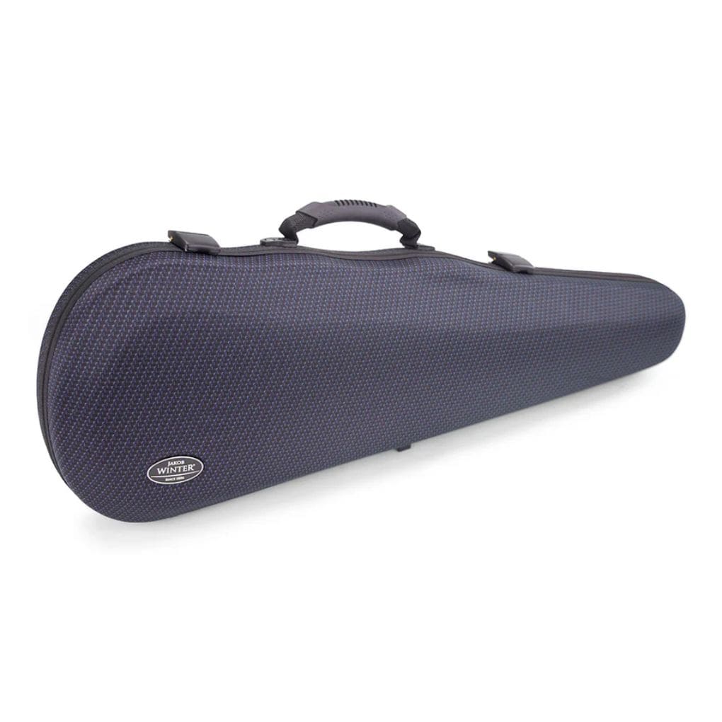 Jakob Winter Greenline Contoured Violin Case Carbon Blue