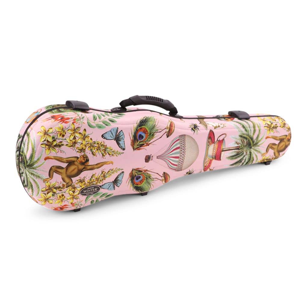 Jakob Winter Greenline Shaped Violin Case Pink Alice