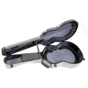 Classical Silver Carbon Look Guitar Case