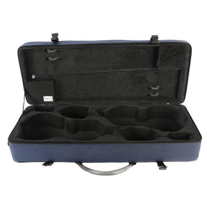 bam blue double violin case