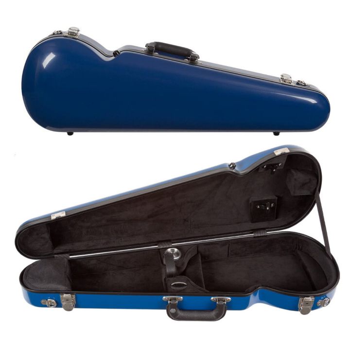 Bobelock 1063 Fiberglass Shaped Violin Case Blue
