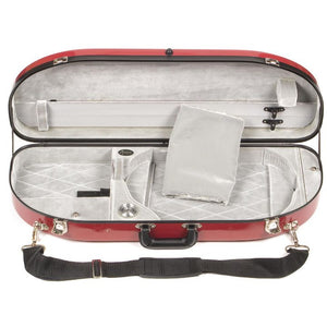 Bobelock 2048 Red Fiberglass Half Moon Viola Case - Interior