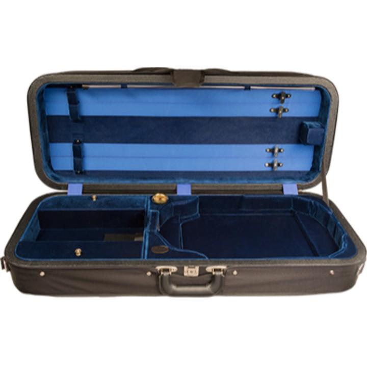 blue adjustable viola case