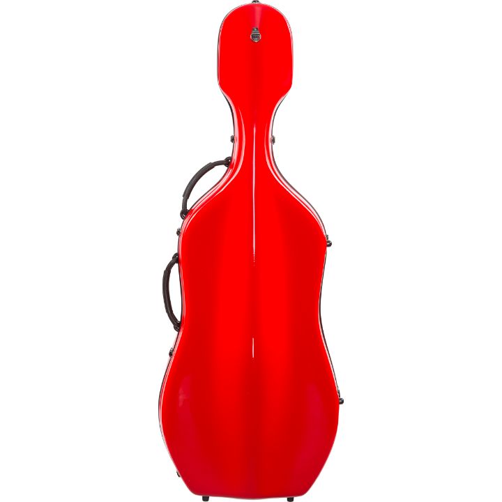 Howard Core Fiberglass Cello Case Red