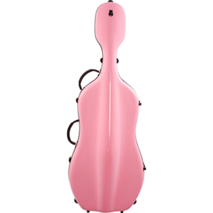 Pink fiberglass cello case
