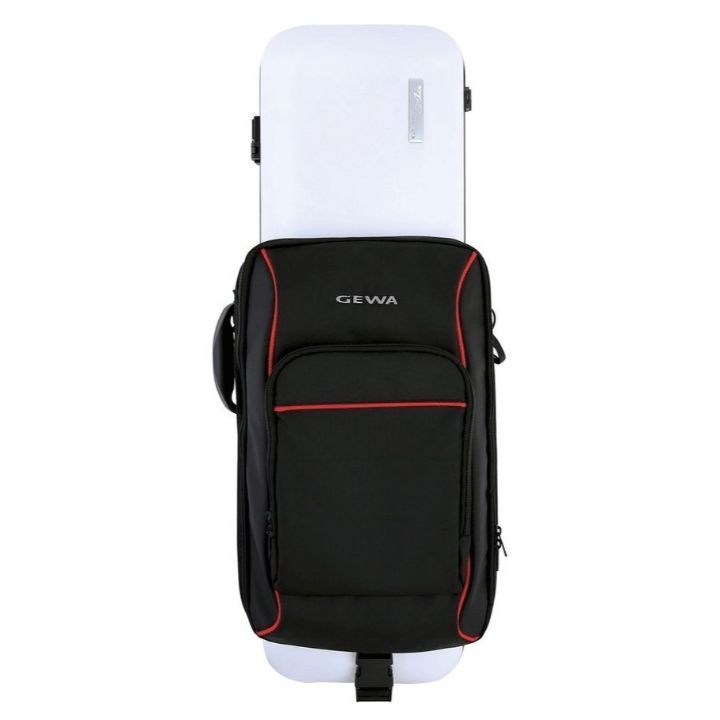 Gewa Oblong Violin Case Black Rucksack - Front