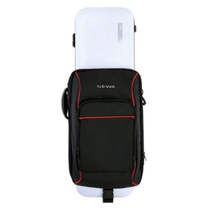 Gewa Oblong Violin Case Black Rucksack - Front