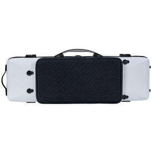 Bam Ice Supreme Oblong Violin Case White - Orange Seal