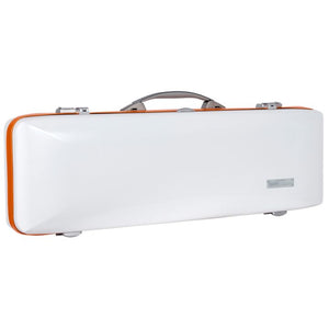 Bam Ice Supreme Oblong Violin Case White - Orange Seal