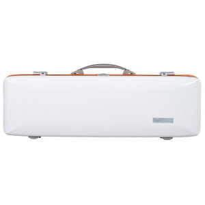 Bam Ice Supreme Oblong Violin Case White - Orange Seal