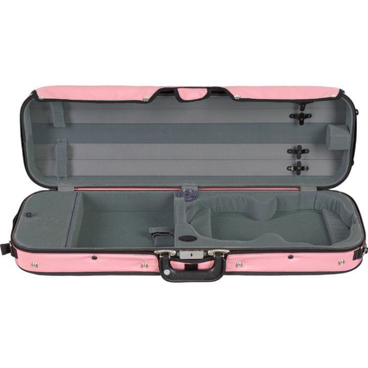 Bobelock 16002 Puffy Oblong Violin Case Pink