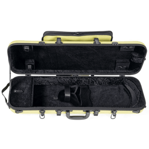 GEWA Violin Case, Bio-A, Oblong, 4/4-1/2,Lime, Music Pocket & Adjustable Neck Pad