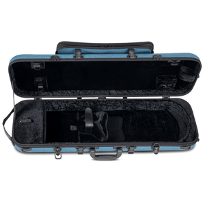 GEWA Violin Case, Bio-A, Oblong, 4/4-1/2, Blue, Music Pocket & Adjustable Neck Pad