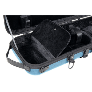 GEWA Violin Case, Bio-A, Oblong, 4/4-1/2, Blue, Music Pocket & Adjustable Neck Pad
