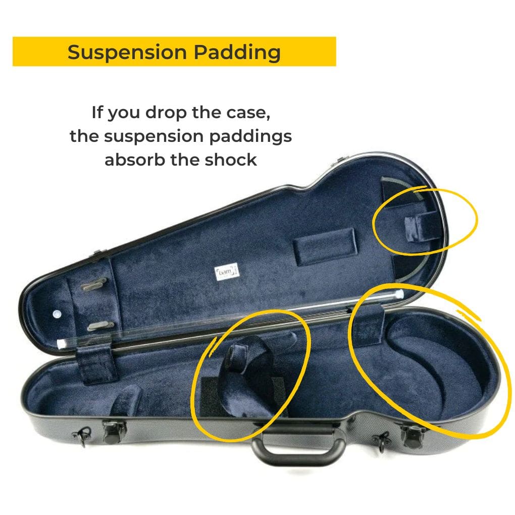 Bam Hightech Contoured Viola Case Suspension Padding