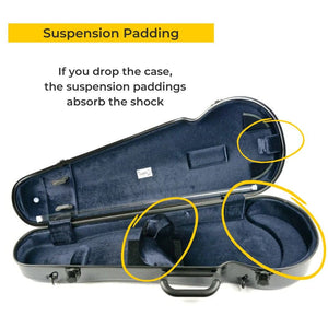 Bam Hightech Contoured Viola Case Suspension Padding