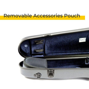 Bam Hightech Contoured Violin Case Removable Accessories Pouch