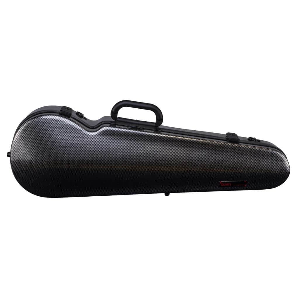 Bam Hightech Contoured Violin Case Silver Carbon