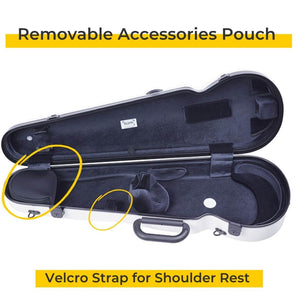 Bam Hightech Contoured Violin Case Velcro Strap For Shoulder Rest 