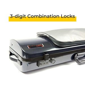 Bam Hightech Oblong Violin Case 3-Digit Combination Lock