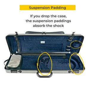 Bam Hightech Oblong Violin Case Suspension Padding