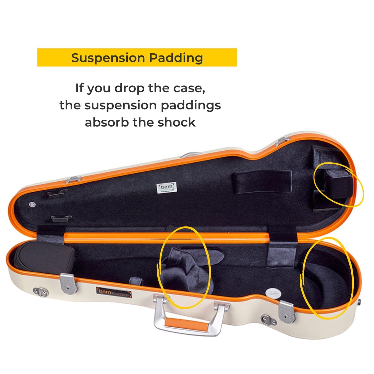Bam Ice Supreme Violin Case Suspension Padding