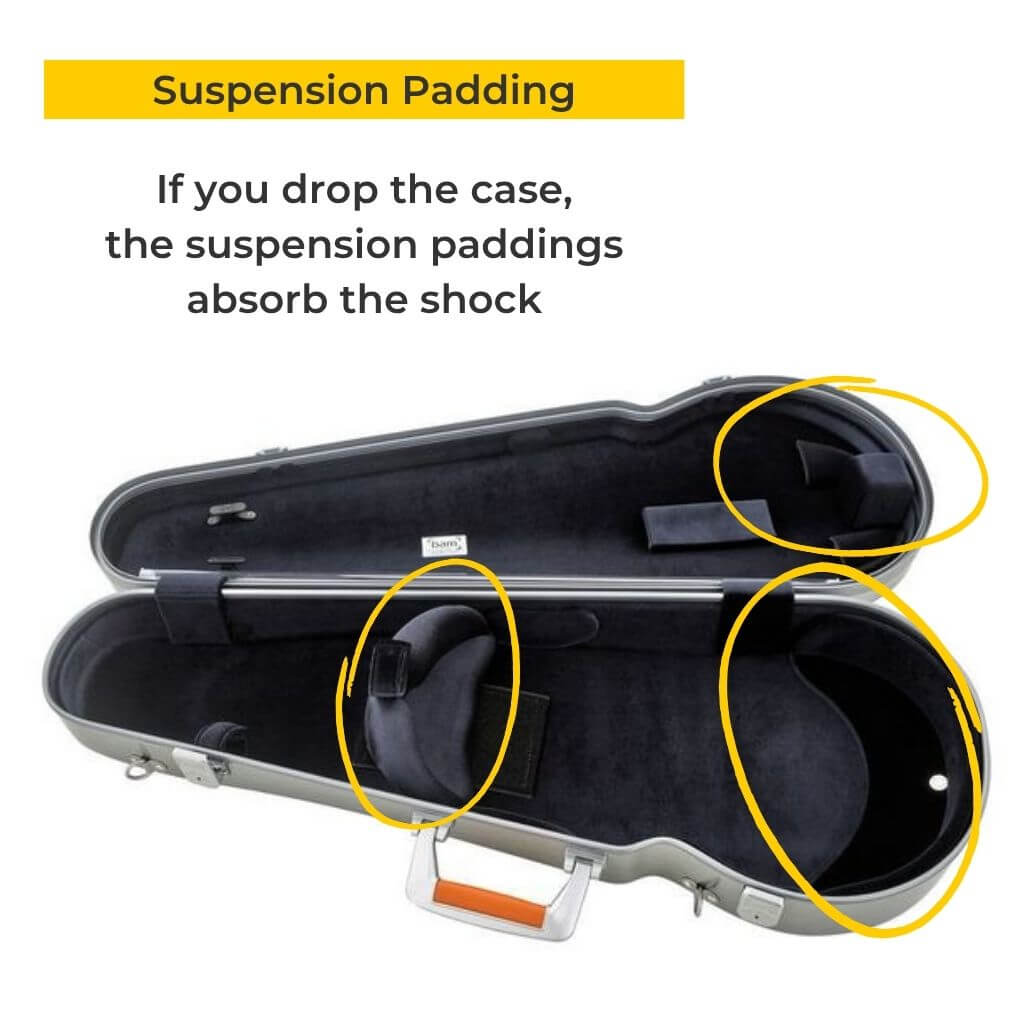 Bam La Defense Contoured Viola Case Suspension Padding