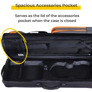 Bam Peak Performance Violin Case Accessories Pocket