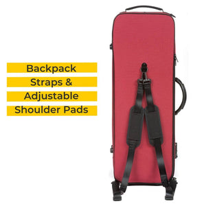 Bam Stylus Oblong Viola Case Backpack Straps