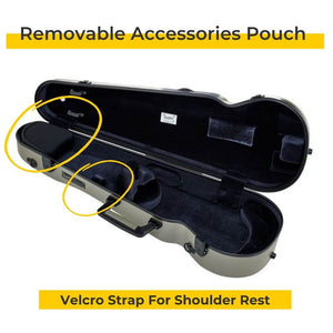 Bam Supreme L'opera Violin Case Removable Accessories Pouch 