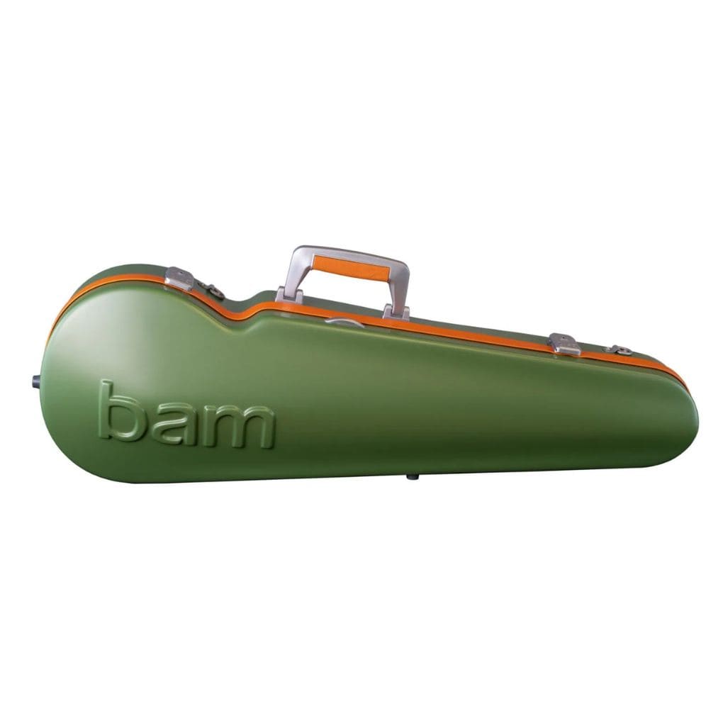 Bam Graffiti  Hightech Contoured Violin Case Green/Orange