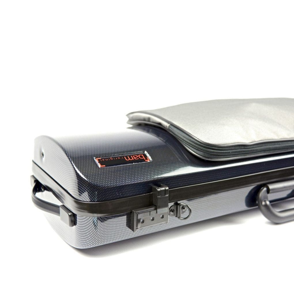 Bam Hightech Oblong Violin Case combination lock