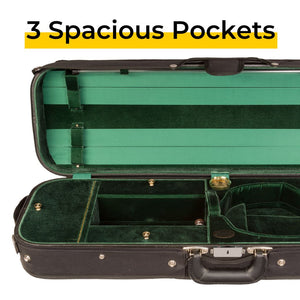 Bobelock 1017 Violin Case Spacious Pockets