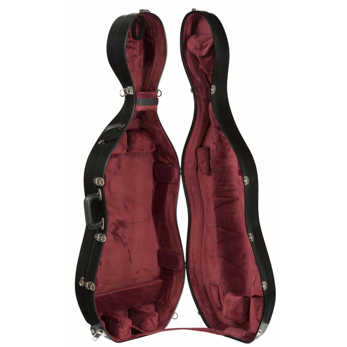 Bobelock 2000 Fiberglass Cello Case Black/Red