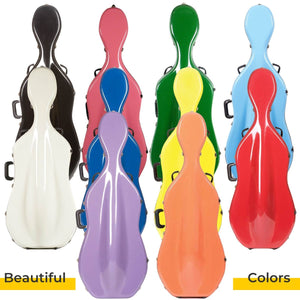 Bobelock 2000 Fiberglass Cello Case Color Options