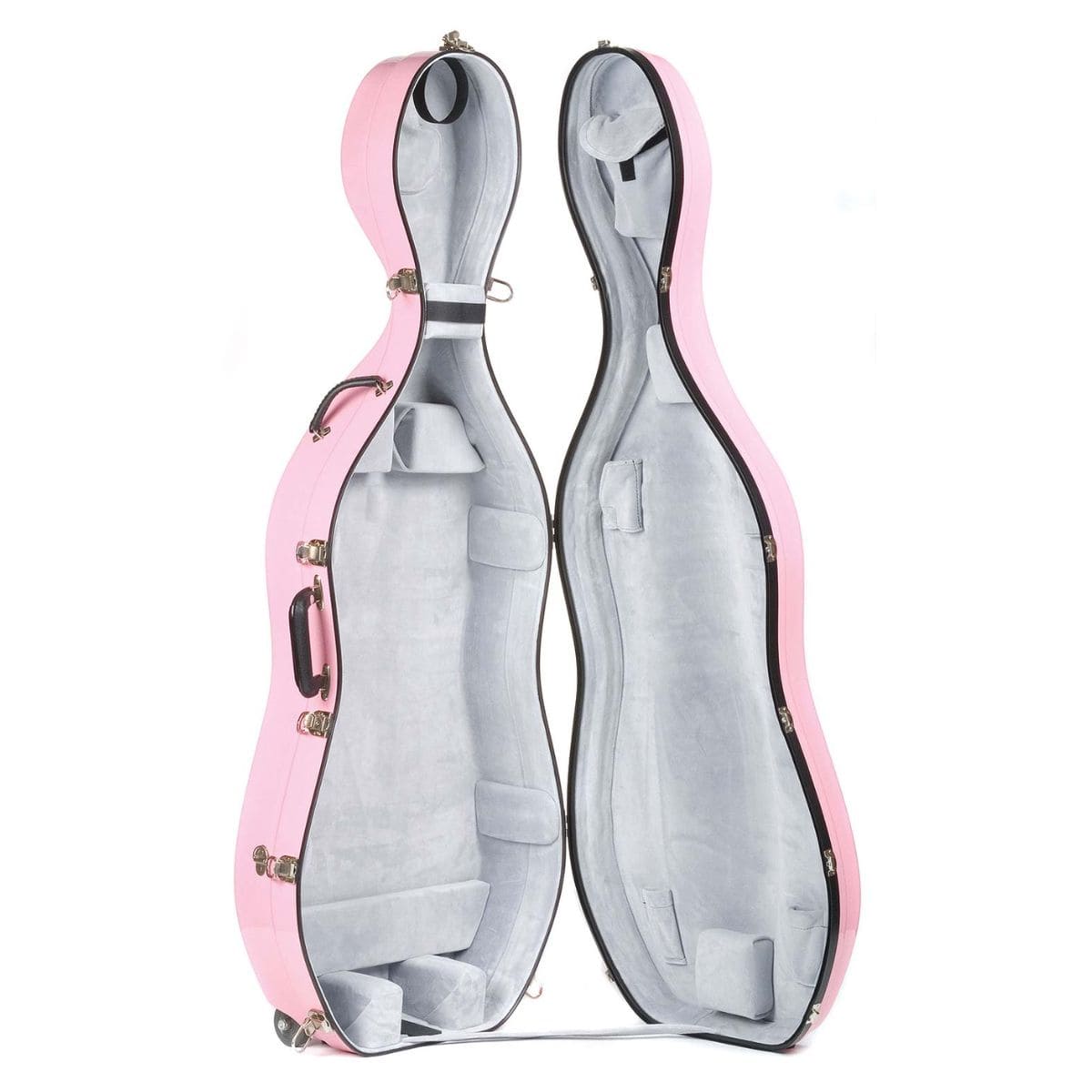 Bobelock 2000 Fiberglass Cello Case Pink/Grey