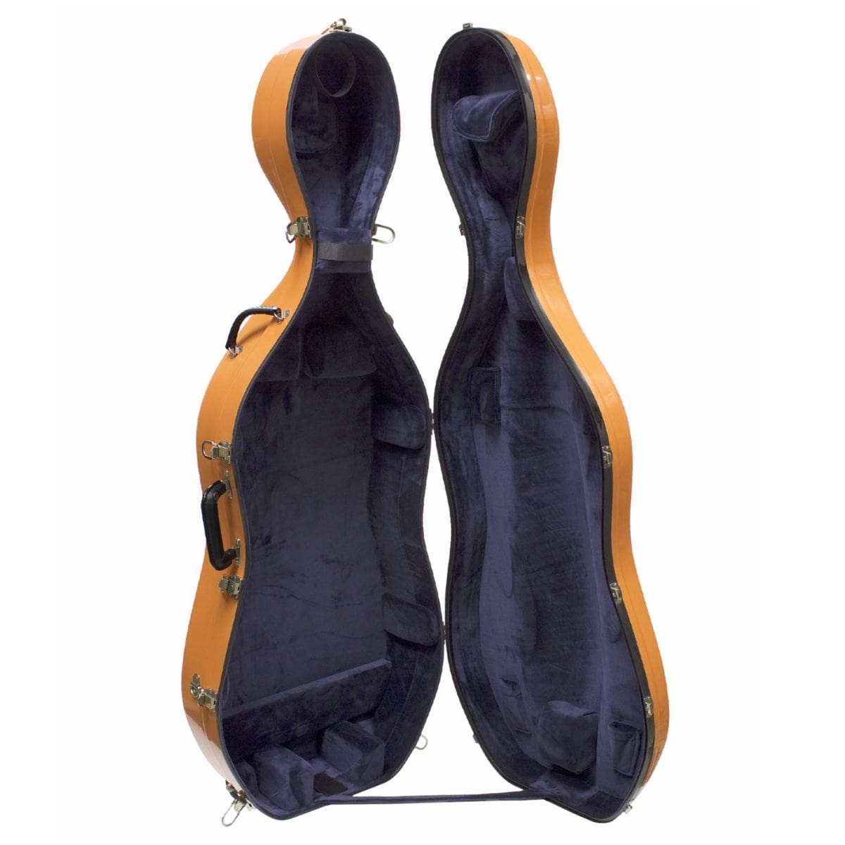 Bobelock 2000 Fiberglass Cello Case Orange/Blue