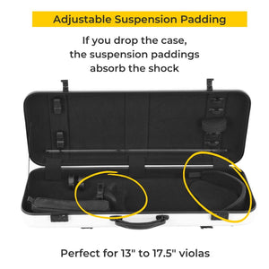 Gewa Air 2.8 Viola Case Adjustable Suspension Padding