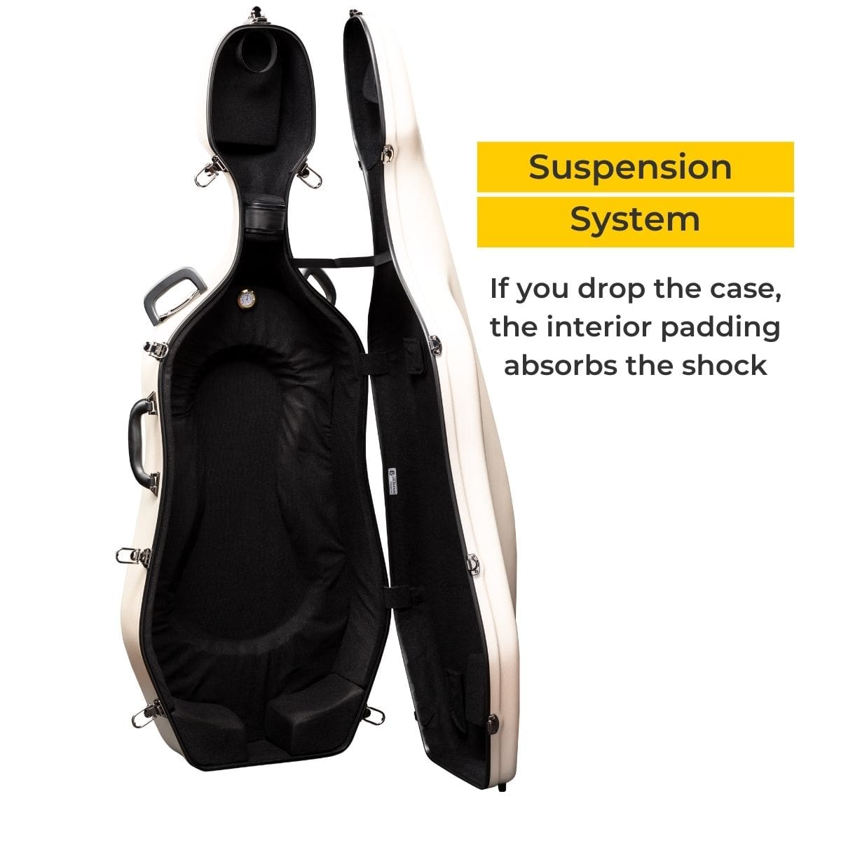 J.W. Eastman CACL18P Fiberglass Cello Case Suspension System