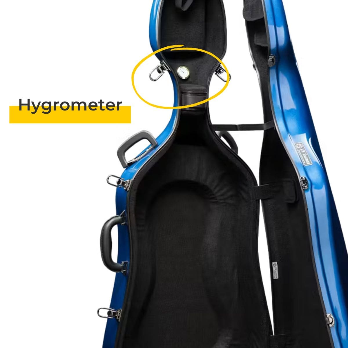 J.W. Eastman CACL28 Fiberglass Cello Case Hygrometer