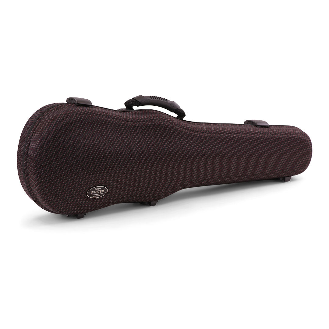 Jakob Winter Greenline Shaped Violin Case Carbon Red